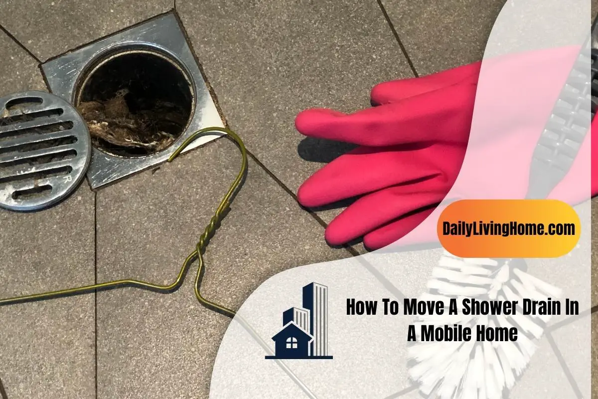 How To Move A Shower Drain In A Mobile Home